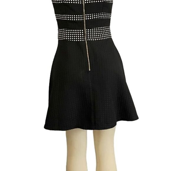 INA short party dress in black and white size S sleeveless night out Dress. - Picture 9 of 10